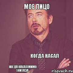 Мое лицо   Когда насал   Когда насал мимо унитаза, Комикс мое лицо