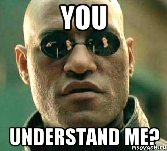 you understand me?, Мем  а что если я скажу тебе