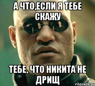 А что,если я тебе скажу Тебе, что Никита не дрищ, Мем  а что если я скажу тебе