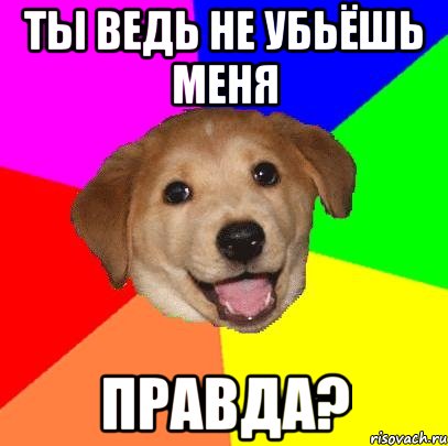 Ты ведь не убьёшь меня правда?, Мем Advice Dog