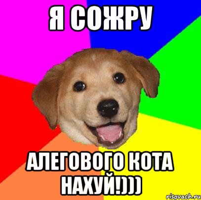 Я сожру Алегового кота нахуй!))), Мем Advice Dog