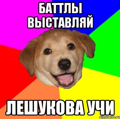 баттлы выставляй Лешукова учи, Мем Advice Dog