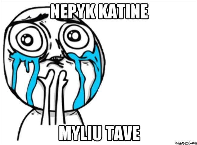 Nepyk katine Myliu Tave, Мем Это самый