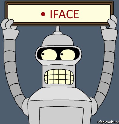 • iFace, Комикс Бендер с плакатом