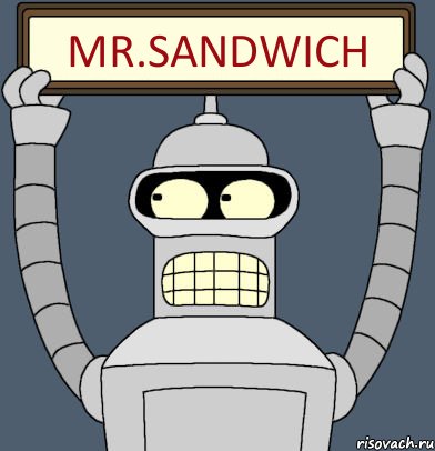 Mr.Sandwich, Комикс Бендер с плакатом