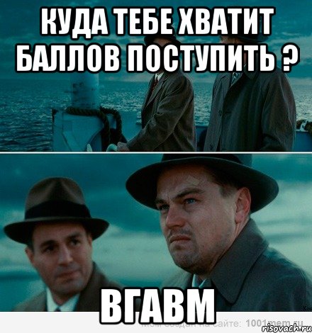 КУДА ТЕБЕ ХВАТИТ БАЛЛОВ ПОСТУПИТЬ ? ВГАВМ