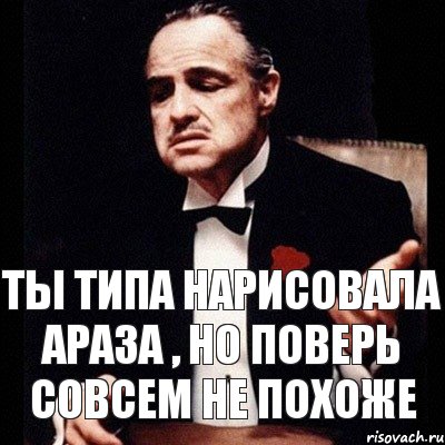 Ты типа нарисовала Араза , но поверь совсем не похоже, Комикс Дон Вито Корлеоне 1