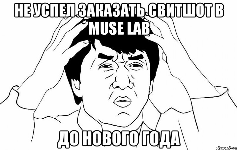 НЕ УСПЕЛ ЗАКАЗАТЬ СВИТШОТ В MUSE LAB ДО НОВОГО ГОДА, Мем ДЖЕКИ ЧАН