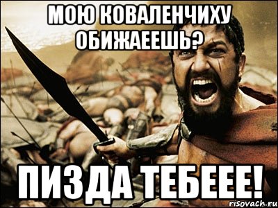 Мою Коваленчиху обижаеешь? Пизда тебеее!, Мем Это Спарта