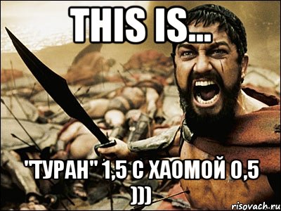 THIS IS... "Туран" 1,5 с Хаомой 0,5 ))), Мем Это Спарта