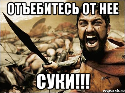 отъебитесь от нее суки!!!, Мем Это Спарта