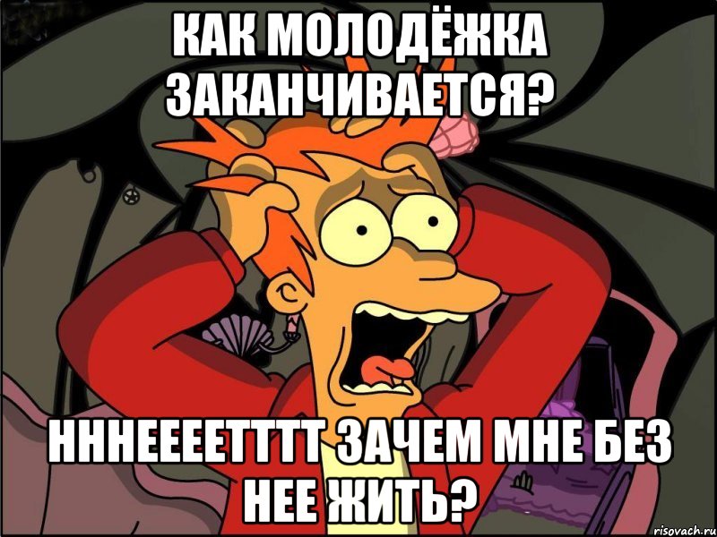 Как Молодёжка заканчивается? НННеЕЕЕТТТТ зачем мне без нее жить?, Мем Фрай в панике