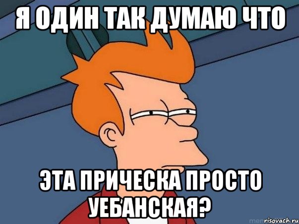 Я один так думаю что Эта прическа просто Уебанская?, Мем  Фрай (мне кажется или)