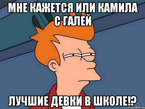 Мне кажется или Камила с Галей лучшие девки в школе!?, Мем  Фрай (мне кажется или)