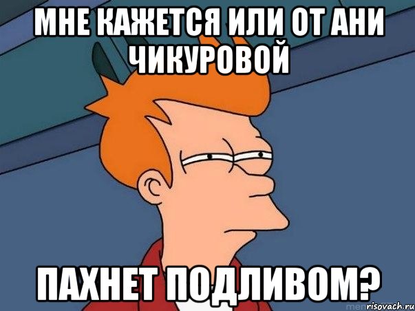 мне кажется или от ани чикуровой пахнет подливом?, Мем  Фрай (мне кажется или)