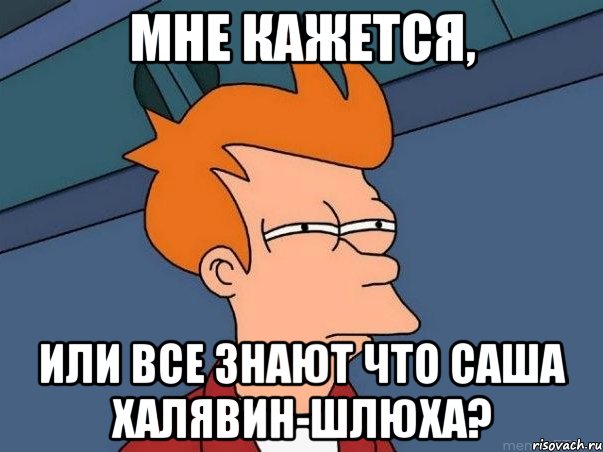 Мне кажется, Или все знают что Саша Халявин-шлюха?, Мем  Фрай (мне кажется или)