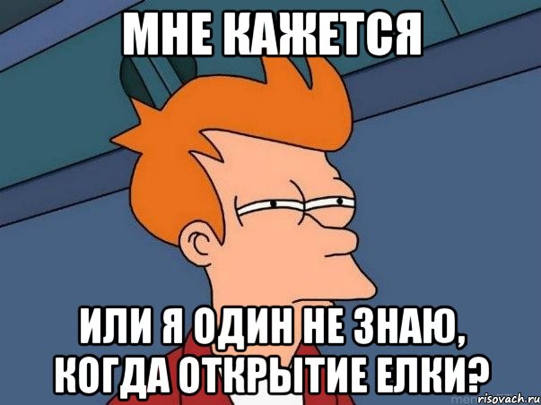 Мне кажется Или я один не знаю, когда открытие елки?, Мем  Фрай (мне кажется или)