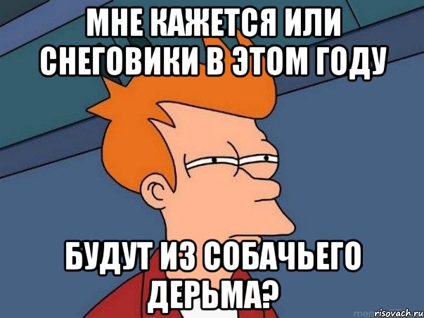 Мне кажется или снеговики в этом году будут из собачьего дерьма?, Мем  Фрай (мне кажется или)