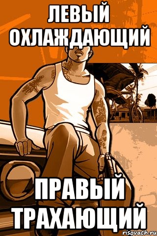 левый охлаждающий правый трахающий, Мем GTA