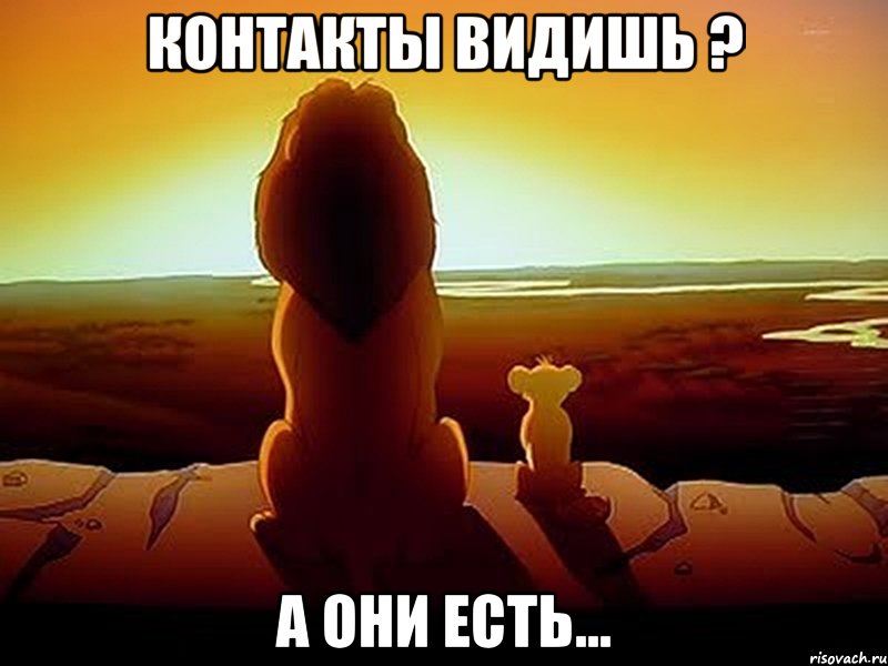 Контакты видишь ? а они есть...