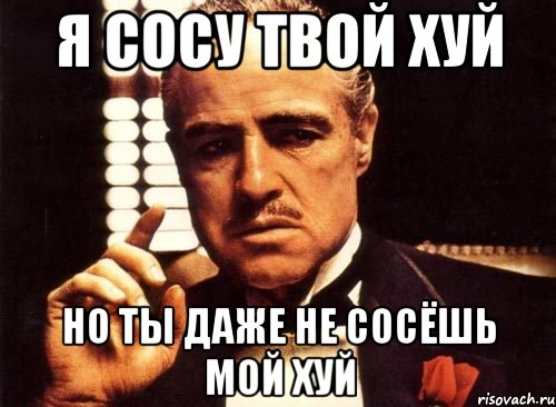 Я сосу твой хуй но ты даже не сосёшь мой хуй, Мем крестный отец