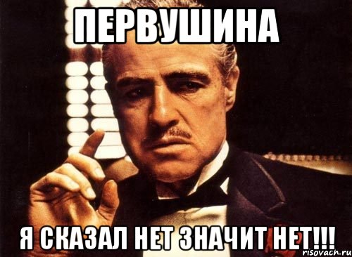 Первушина Я сказал нет Значит НЕТ!!!, Мем крестный отец