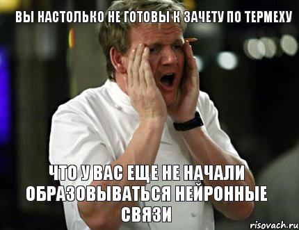 вы настолько не готовы к зачету по термеху что у вас еще не начали образовываться нейронные связи, Комикс крис