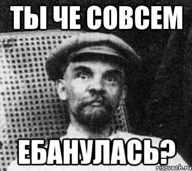 ты че совсем ебанулась?, Мем   Ленин удивлен