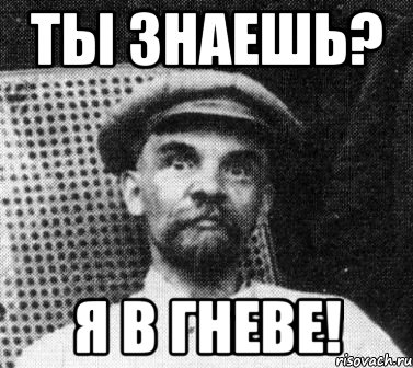 ты знаешь? я в гневе!, Мем   Ленин удивлен