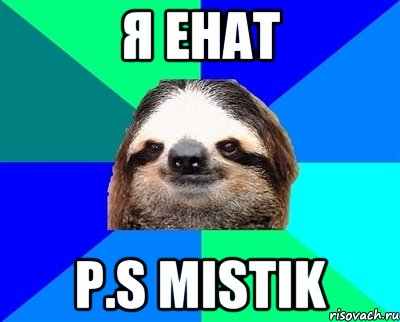 я енат P.S Mistik, Мем Ленивец