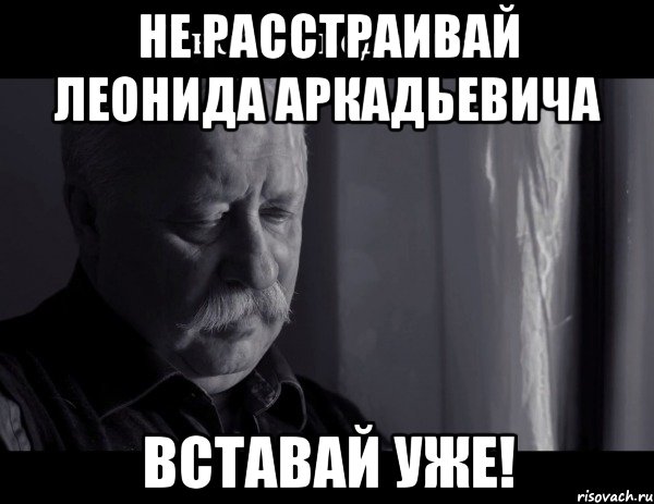 Не расстраивай Леонида Аркадьевича Вставай уже!, Мем Не расстраивай Леонида Аркадьевича