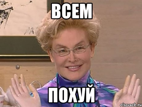 ВСЕМ ПОХУЙ, Мем Елена Малышева