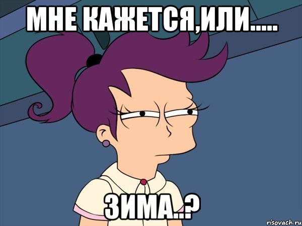 МНЕ КАЖЕТСЯ,ИЛИ..... ЗИМА..?, Мем Мне кажется или (с Лилой)