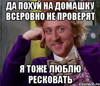 ДА похуй на домашку всеровно не проверят Я тоже люблю ресковать, Мем мое лицо