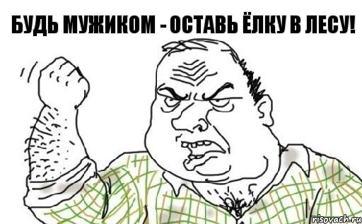 будь мужиком - оставь ёлку в лесу!, Комикс Мужик блеать