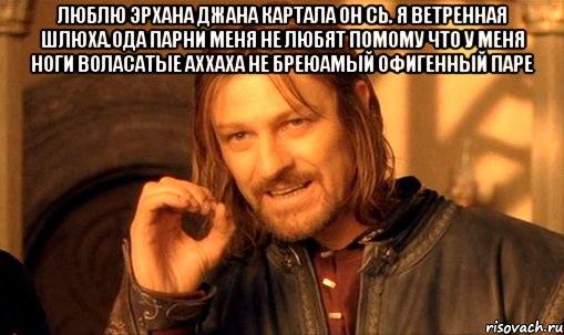 Люблю эрхана джана картала он сь. я ветренная шлюха.ода парни меня не любят помому что у меня ноги воласатые аххаха не бреюамый офигенный паре , Мем Нельзя просто так взять и (Боромир мем)