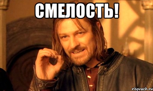 смелость! , Мем Нельзя просто так взять и (Боромир мем)