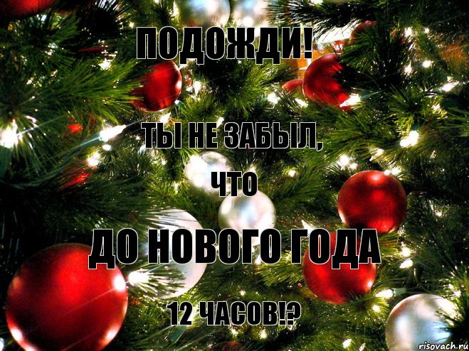 ПОДОЖДИ! Ты не забыл, что до нового года 12 часов!?, Комикс  нг