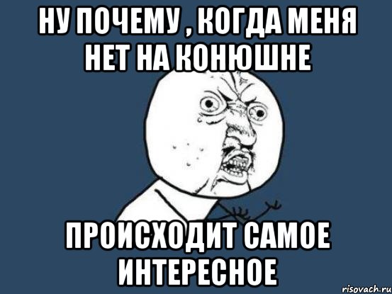 Ну почему , когда меня нет на конюшне Происходит самое интересное, Мем Ну почему