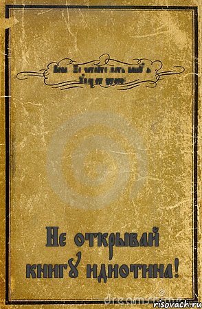 Вова...Не читайте мать вашу я умер от этого! Не открывай книгу идиотина!, Комикс обложка книги