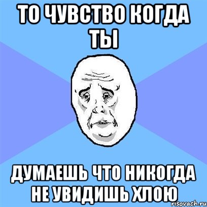 То чувство когда ты Думаешь что никогда не увидишь Хлою, Мем Okay face