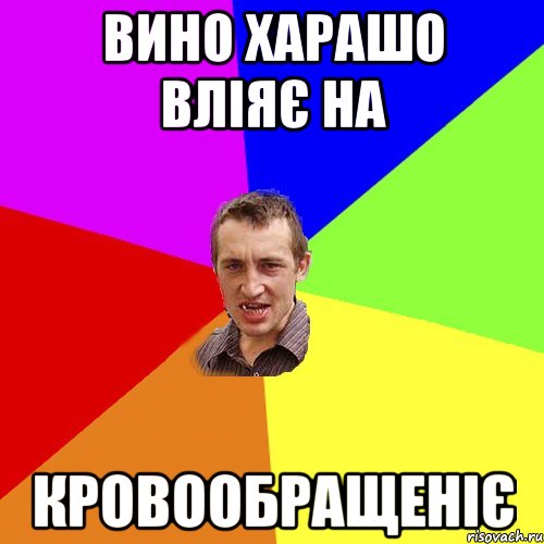 вино харашо вліяє на КРОВООБРАЩЕНІЄ, Мем Чоткий паца