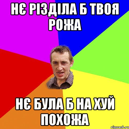 НЄ РІЗДІЛА Б ТВОЯ РОЖА НЄ БУЛА Б НА ХУЙ ПОХОЖА, Мем Чоткий паца