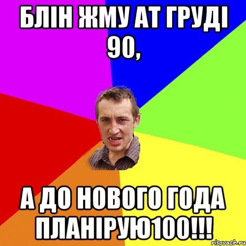 Блін жму ат груді 90, а до нового года планірую100!!!, Мем Чоткий паца