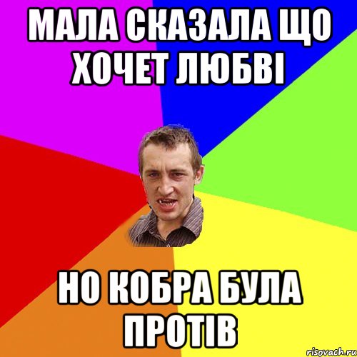 мала сказала що хочет любві но кобра була протів, Мем Чоткий паца