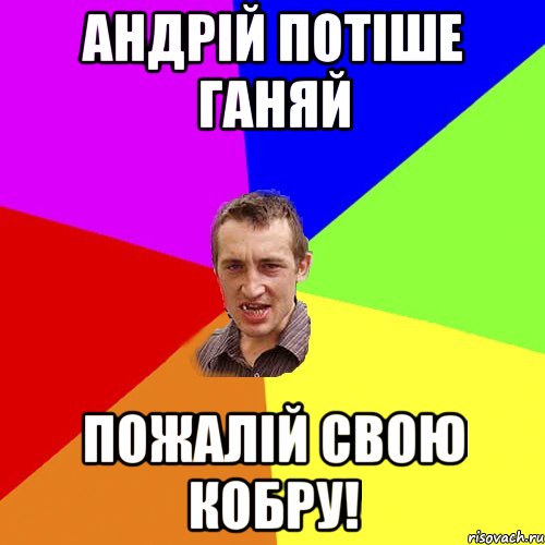 Андрій потіше ганяй пожалій свою кобру!, Мем Чоткий паца