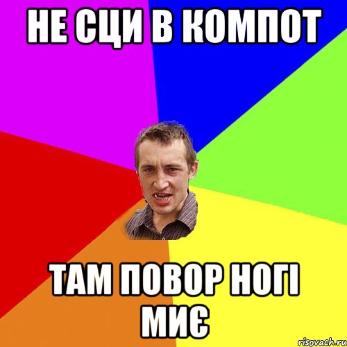 Не сци в компот там повор ногі миє, Мем Чоткий паца