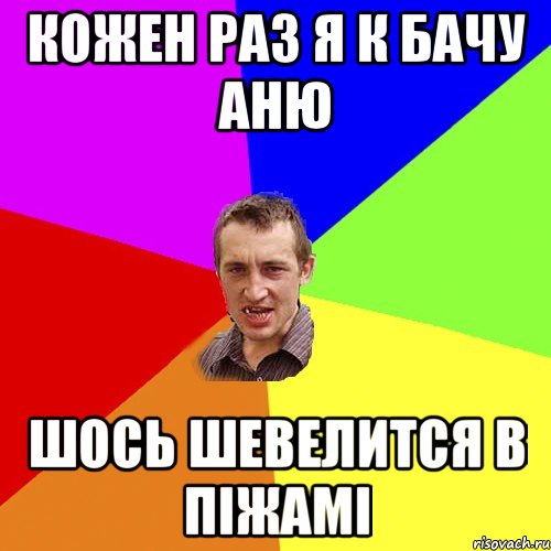 Кожен раз я к бачу Аню шось шевелится в піжамі, Мем Чоткий паца