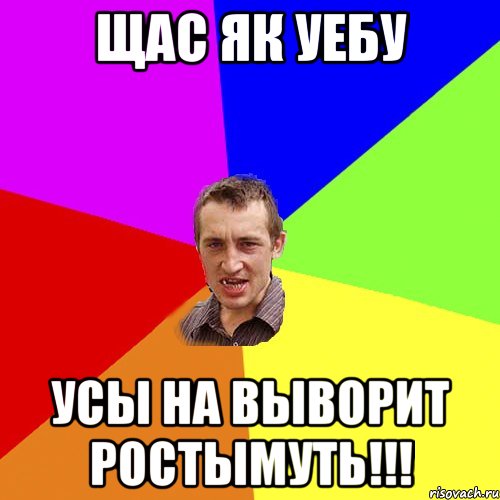 Щас як уебу усы на выворит ростымуть!!!, Мем Чоткий паца