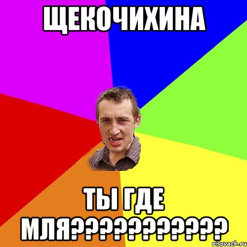 Щекочихина Ты где МЛЯ???????????, Мем Чоткий паца